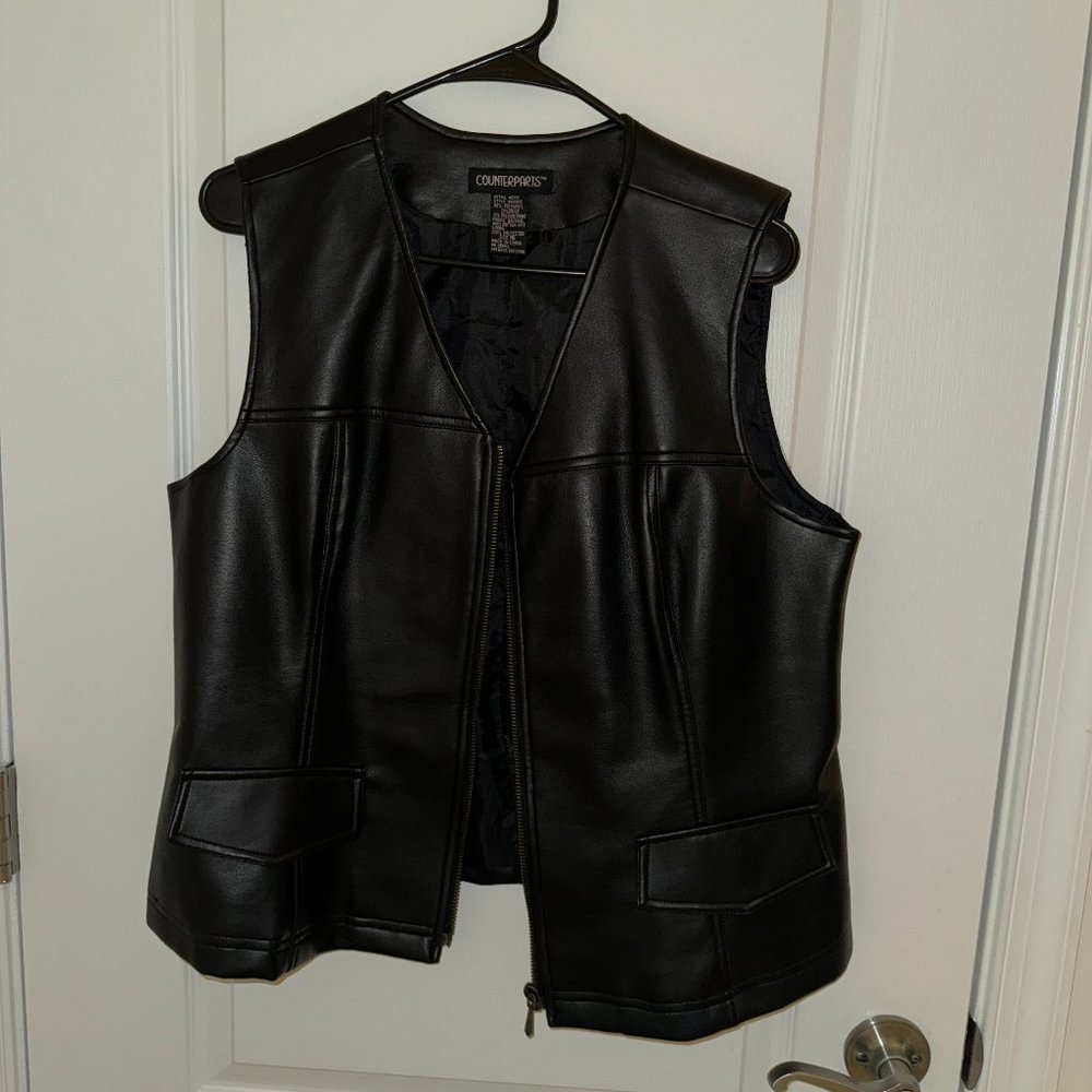 Counterparts Vegan Faux Leather Vest